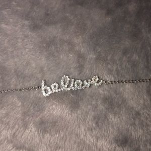 Believe bracelet with cute stones